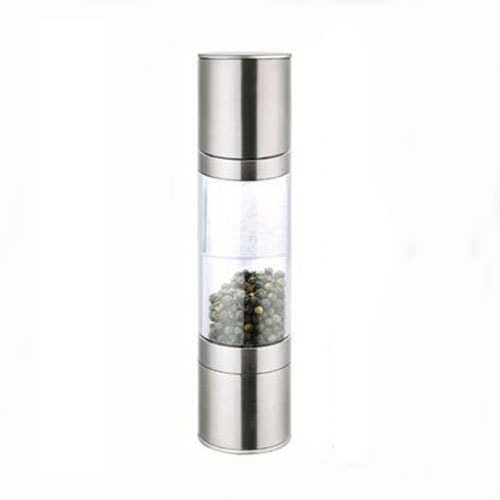 手動雙頭雙料胡椒研磨器，粗鹽研磨器 salt pepper mill   80ML*2批發・進口・工廠・代買・代購