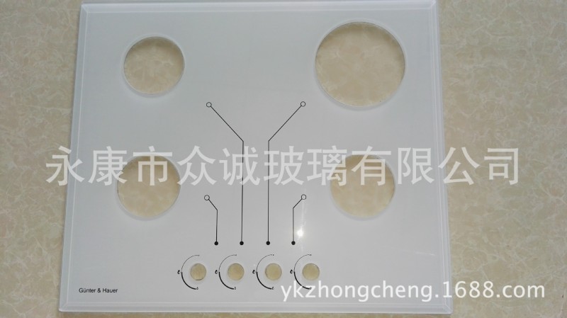 供應各種顏色的煤氣灶鋼化絲印玻璃 廠傢直銷工廠,批發,進口,代購