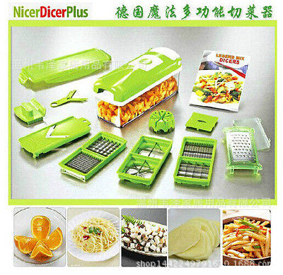 Nicer Dicer Plus TV廚房多功能切菜器 手動切菜沙拉機十二件套工廠,批發,進口,代購