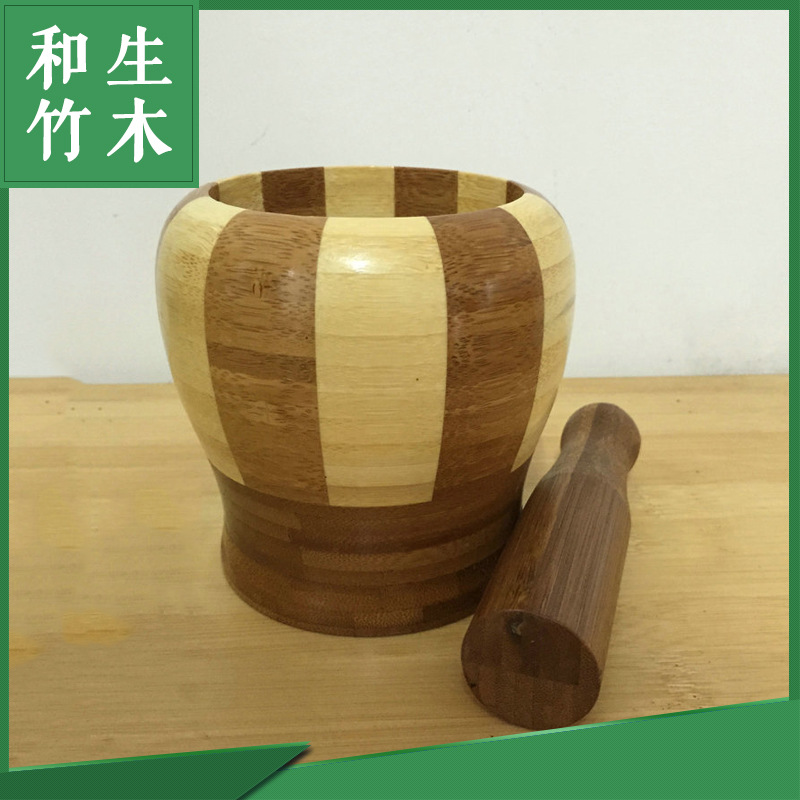 廠傢直銷 日常傢用搗蒜器 竹製條紋工藝品 環保耐用竹製搗蒜器批發・進口・工廠・代買・代購