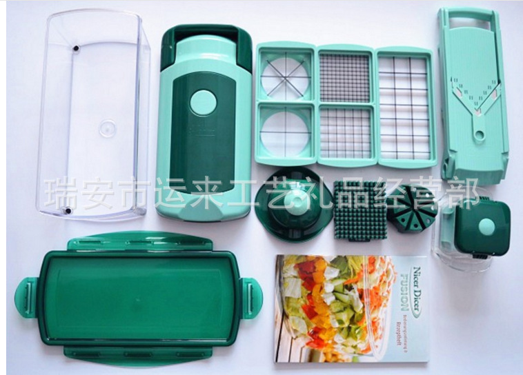 廠傢直銷NICER DICER FUSION 13件套切菜器 2015新款多功能切菜器工廠,批發,進口,代購