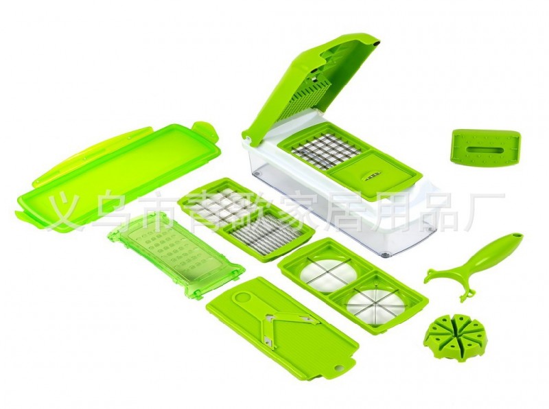 廠傢直銷Nicer Dicer Plus廚房用品12件套 多功能切菜器沙拉機工廠,批發,進口,代購