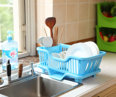 雨露 滴水碗架碗碟瀝水架 塑料角架 廚房小件用具碗櫃廚具置物架批發・進口・工廠・代買・代購