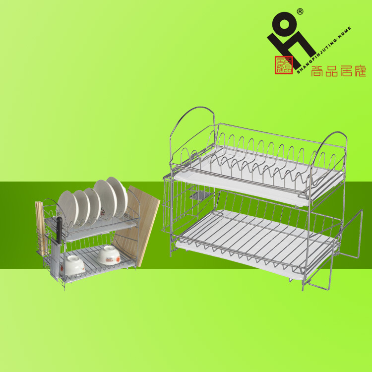 廠傢直銷多功能尚品SP-1382A碗碟架 雙層碗架 瀝水架 廚房架批發工廠,批發,進口,代購
