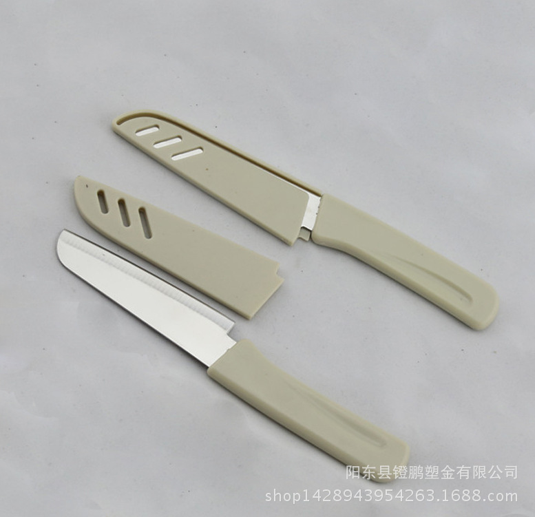 塑料柄直插小廚師刀，塑料刀套，低價日式小廚師刀批發・進口・工廠・代買・代購
