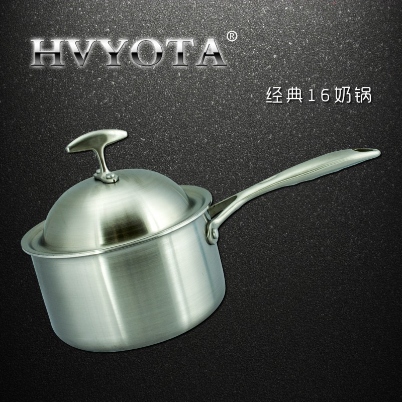 廠傢直銷HVYOTA304不銹鋼 經典16奶鍋 加厚燉鍋無塗層小奶鍋批發・進口・工廠・代買・代購