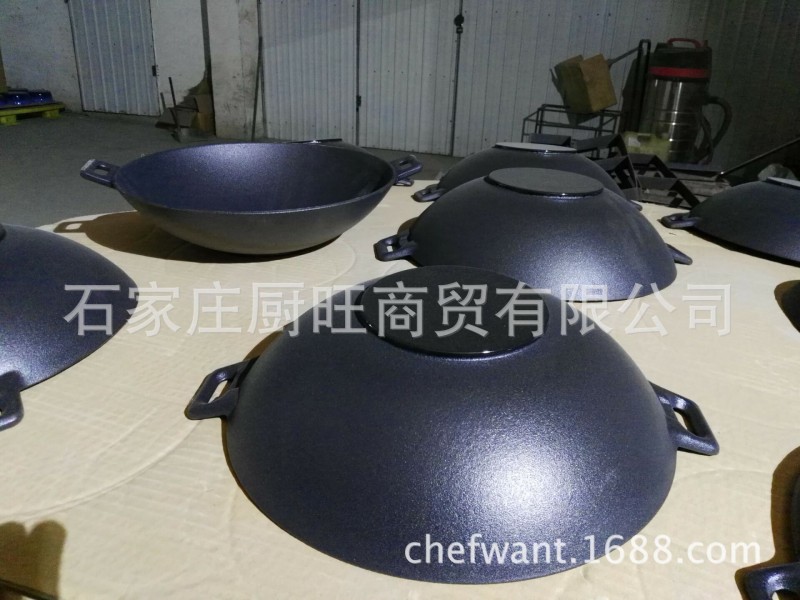 鑄鐵炒鍋China wok無塗層 專業健康鍋具批發定製批發・進口・工廠・代買・代購