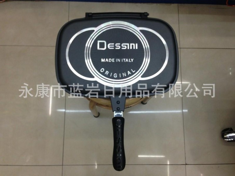 【廠傢直銷】32CM DESSINI 品牌雙麵煎鍋 雙麵煎烤盤 雙麵鍋工廠,批發,進口,代購