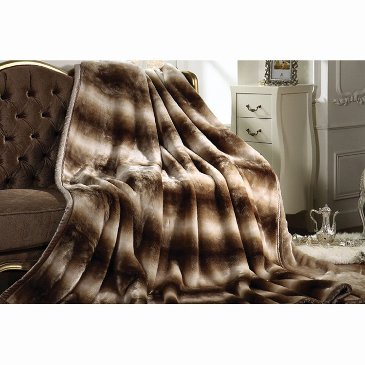 羅萊Q537仿安哥拉羊毛雙層蓋毯 正品高檔舒適耐用床品毛毯批發・進口・工廠・代買・代購