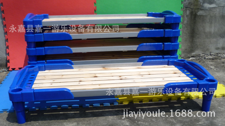 廠價出售兒童床 塑料木板床拆裝 經濟實惠耐用 美觀幼兒園早教床批發・進口・工廠・代買・代購