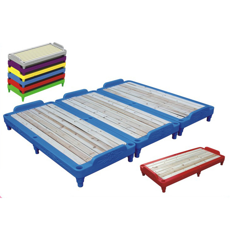 平板同鋪床BD-1761幼兒園床午休床兒童午睡床木製塑料床木板單人工廠,批發,進口,代購