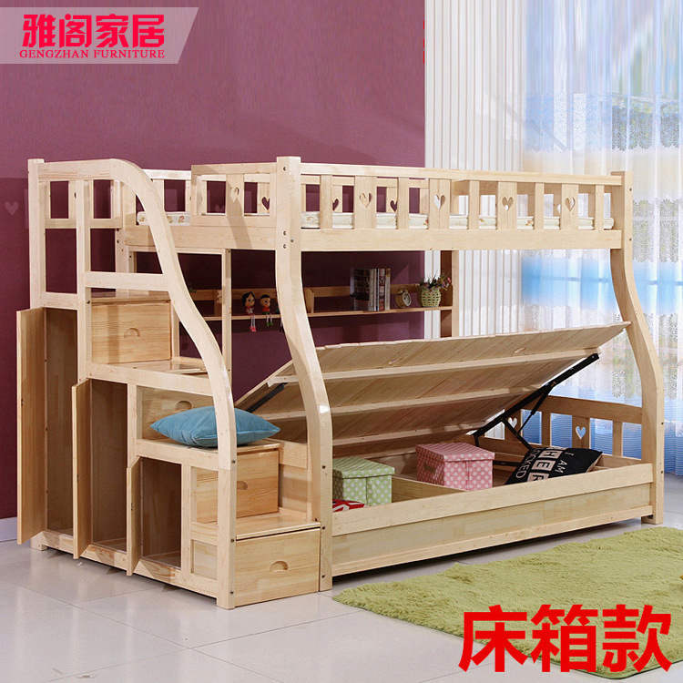 廠傢直銷實木雙層床兒童床上下床高低床子母床 可定製工廠,批發,進口,代購