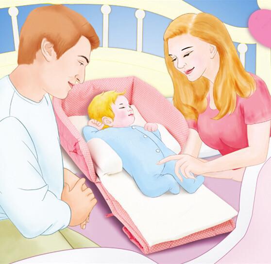 直銷初生嬰兒床便攜寶寶床換尿佈臺BB睡覺的床上床防壓可折疊特工廠,批發,進口,代購