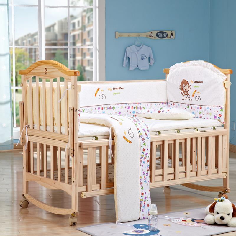 直銷嬰兒床實木BB寶寶無漆床多功能環保搖籃床變書桌雙特工廠,批發,進口,代購