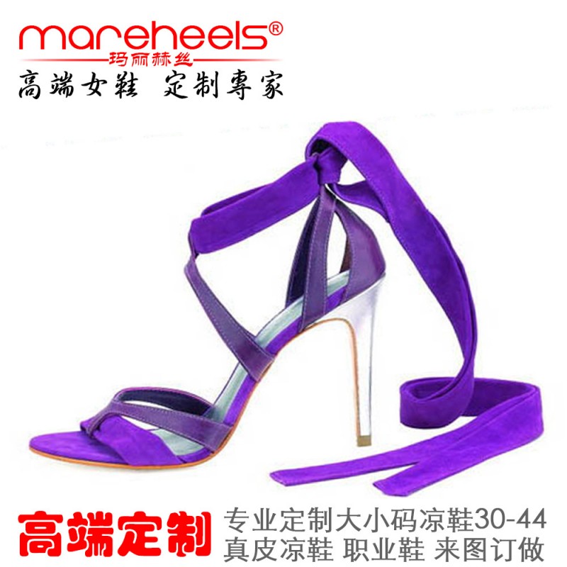 mareheels 專業高端定製大小碼鞋時尚女式涼鞋真皮女涼拖來圖訂做批發・進口・工廠・代買・代購