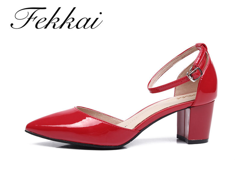 Fekkai 品牌涼鞋 尖頭代理 粗跟涼鞋 全真皮涼鞋 時尚涼鞋 代理工廠,批發,進口,代購
