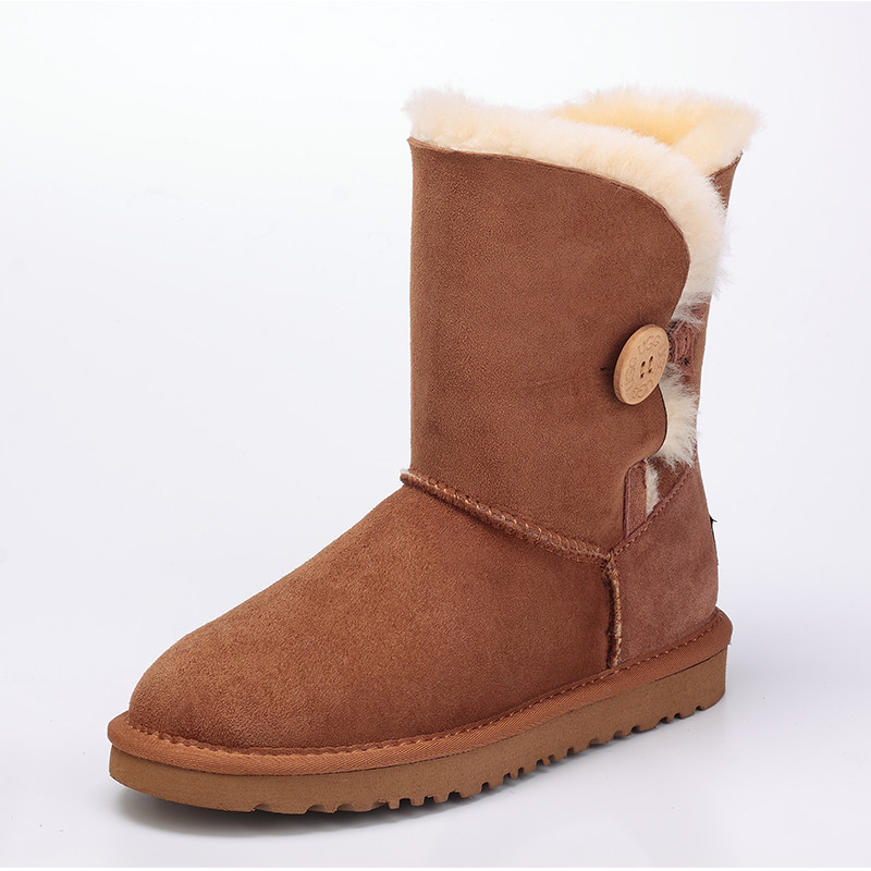 2016秋冬新款澳洲代購5803雪靴皮毛一體女中筒靴棉靴一件代發工廠,批發,進口,代購