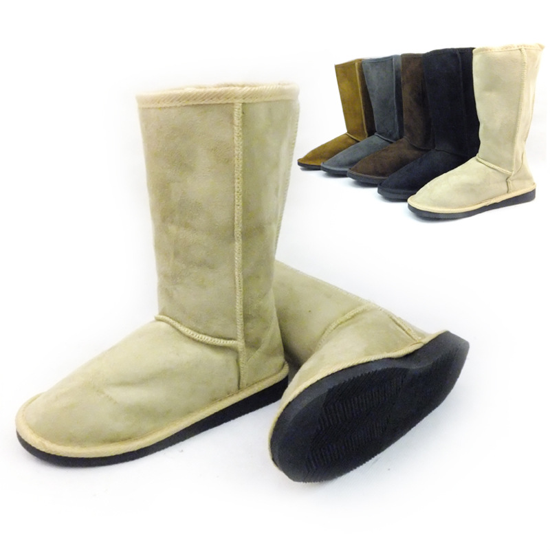 廠傢直銷 雪靴女冬季新款 外貿純色保暖高筒雪靴 棉靴女工廠,批發,進口,代購