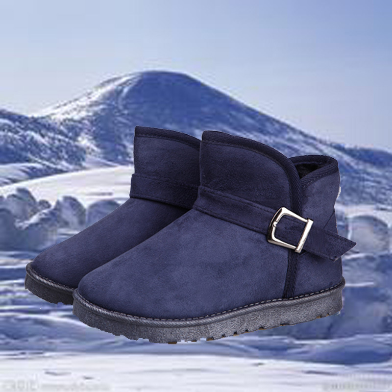 2016冬季新款防滑保暖短筒雪靴女靴子搭扣短靴冬靴低筒女鞋冬靴工廠,批發,進口,代購