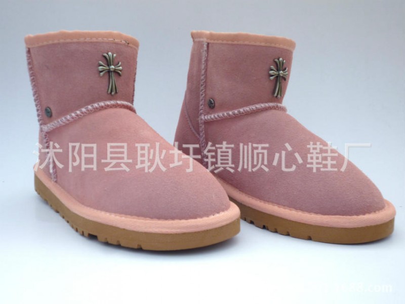 批發新款女式雪靴 5854克羅心短筒靴時尚保暖女棉靴一件代發工廠,批發,進口,代購