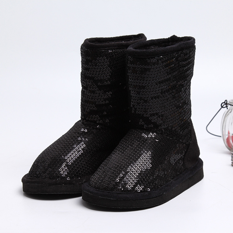 2016熱賣新款中筒雪靴 外貿尾貨兒童雪靴冬季女棉鞋 廠傢直銷工廠,批發,進口,代購