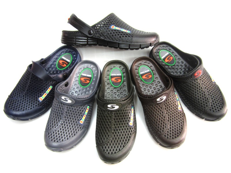 2014新款 廠價直銷 熱賣 網格鞋 PVC吹拖 男拖 透氣 揭陽拖鞋工廠,批發,進口,代購