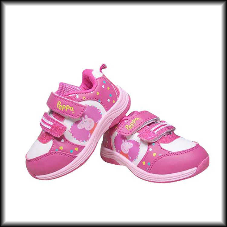 2016外貿新款小豬圖案粉色休閒女童運動鞋 廠傢直銷特價女童鞋工廠,批發,進口,代購