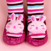 0-1歲寶寶童鞋 秋冬男女童嬰兒軟底地板襪卡通連襪鞋 一件代發批發・進口・工廠・代買・代購
