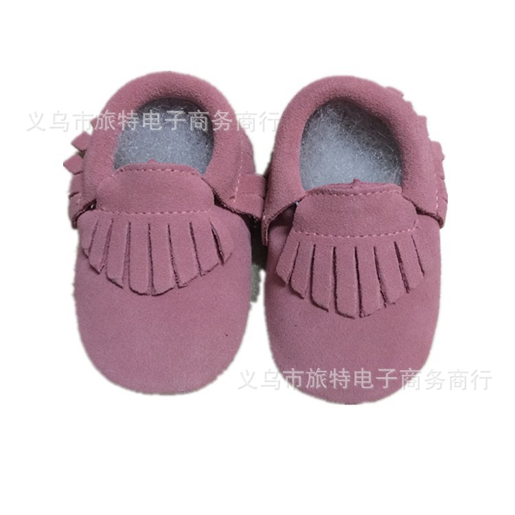 新款全真皮絲光反絨流蘇嬰兒學步靴 室內鞋 baby shoes工廠,批發,進口,代購