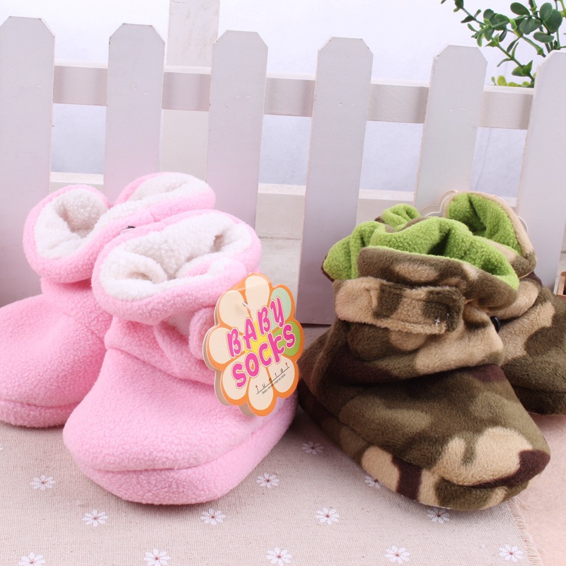 新款男女寶寶嬰幼兒學步鞋 迷彩全棉寶寶秋冬加厚棉鞋工廠,批發,進口,代購