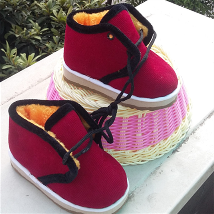 1--5歲男女寶寶棉鞋  手工兒童系帶棉佈鞋 一件代發 廠傢直批工廠,批發,進口,代購