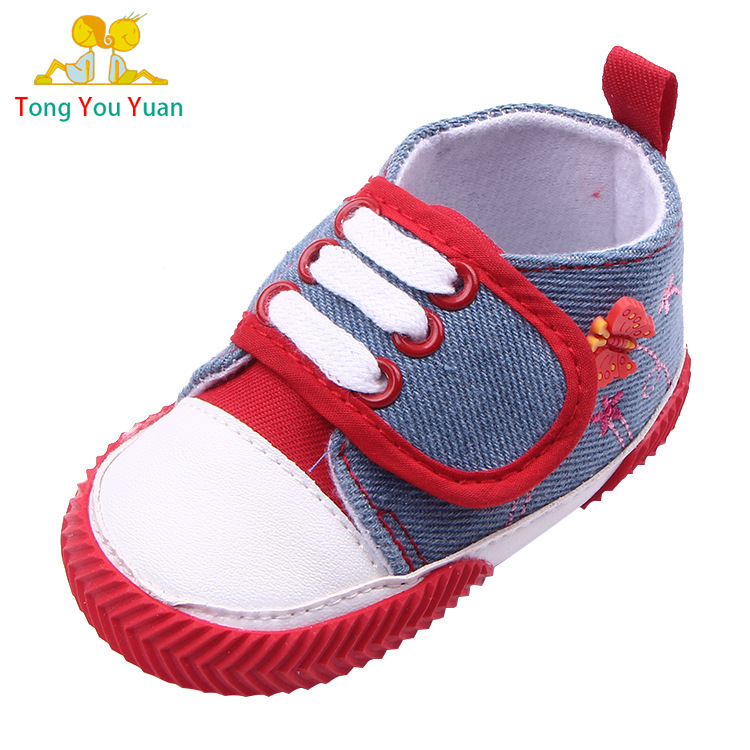 熱賣 嬰兒鞋 貼膠條踩蝴蝶款寶寶鞋 軟底學步鞋 0217批發・進口・工廠・代買・代購