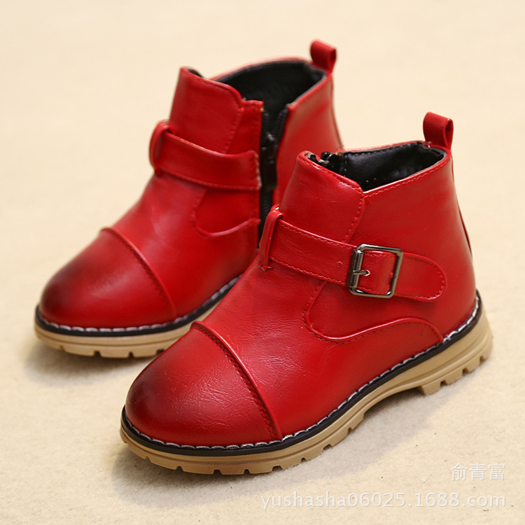 2015冬季新款棉靴  噴漆短靴  時尚男女童鞋工廠,批發,進口,代購