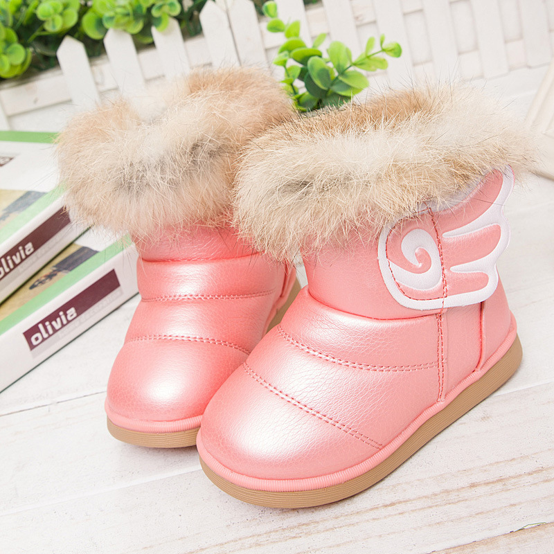 2015冬季新款韓國童鞋 批發 女童大翅膀公主鞋 兒童棉鞋潮流款工廠,批發,進口,代購