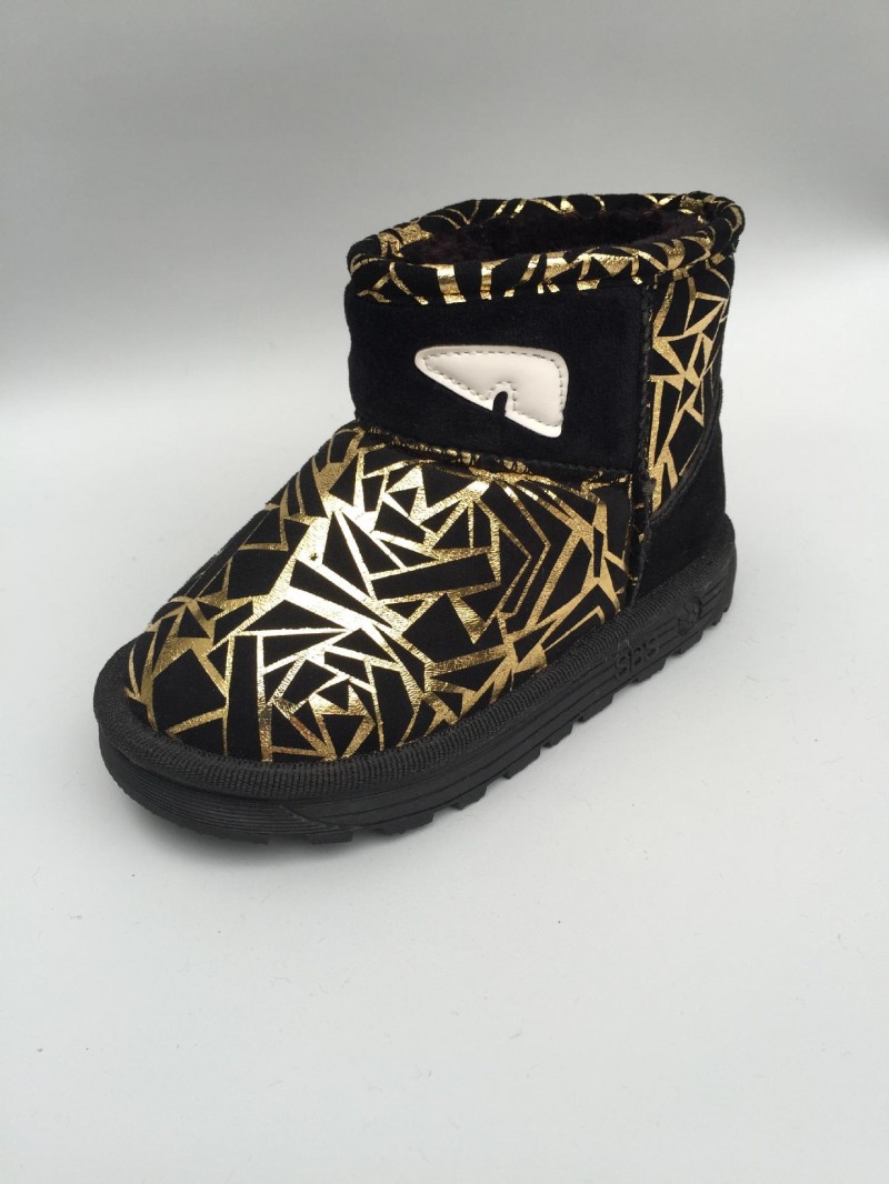 2015新款時尚潮流童鞋兒童棉靴男童女童PU豹紋靴子寶寶短靴工廠,批發,進口,代購