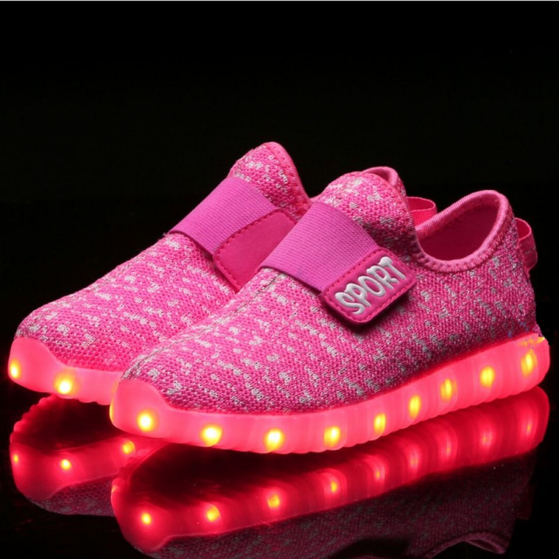 兒童發光鞋USB充電亮燈男女童夜光鞋童鞋LED燈運動鞋潮速賣通爆款工廠,批發,進口,代購