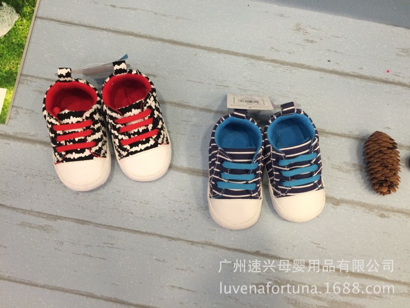 美國熊寶寶Luvable Friends外貿正品新款嬰兒軟底學步帆鞋嬰兒鞋工廠,批發,進口,代購