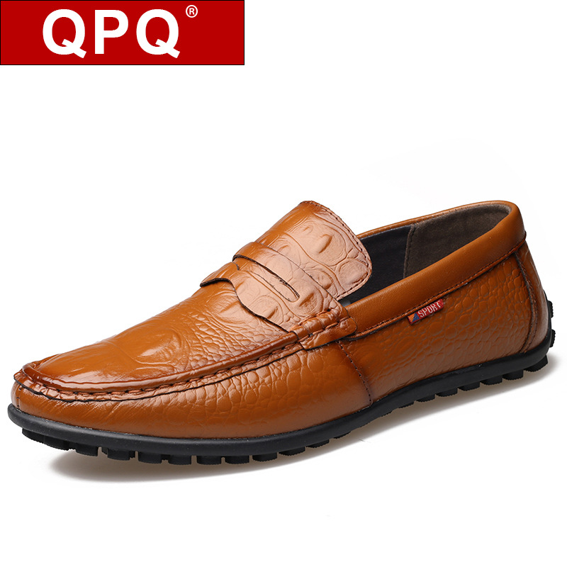 QPQ2016春季新款豆豆鞋男士真皮休閒鞋駕車鞋懶人鞋子一件代發批發・進口・工廠・代買・代購