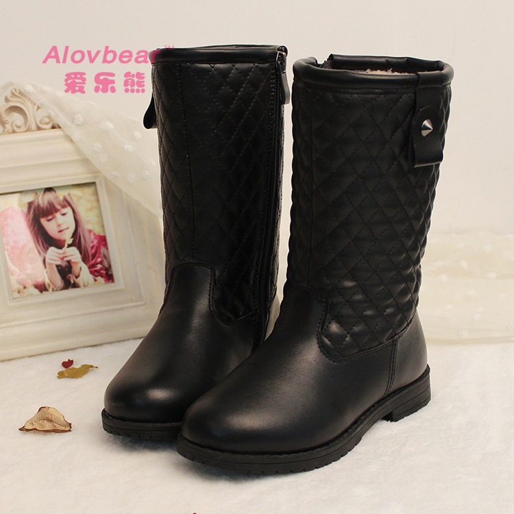 愛樂熊兒童品牌女童鞋秋冬款兒童雪靴 女童靴子棉靴子bootsX157工廠,批發,進口,代購