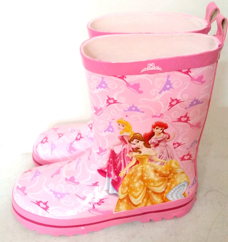 2016迪士尼白雪公主粉紅色雨靴三公主水鞋兒童雨鞋四季可穿親子鞋批發・進口・工廠・代買・代購