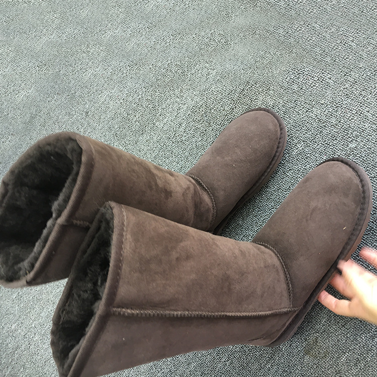 2016冬款新品雪靴純色高筒平底女靴舒適牛筋底加厚保暖棉靴批發工廠,批發,進口,代購