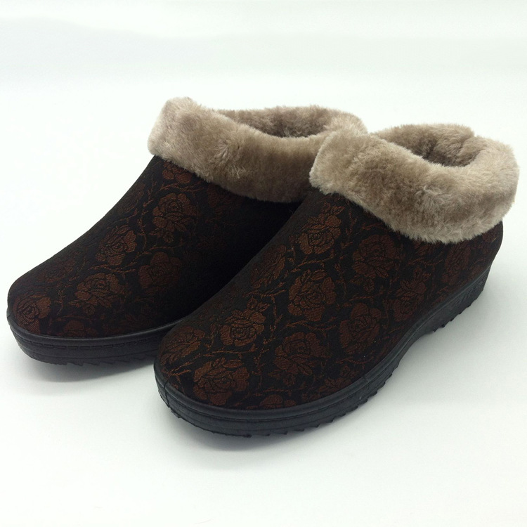老北京工藝棉鞋 低幫雪靴翻毛絨手工保暖女鞋中老年棉鞋 代發工廠,批發,進口,代購