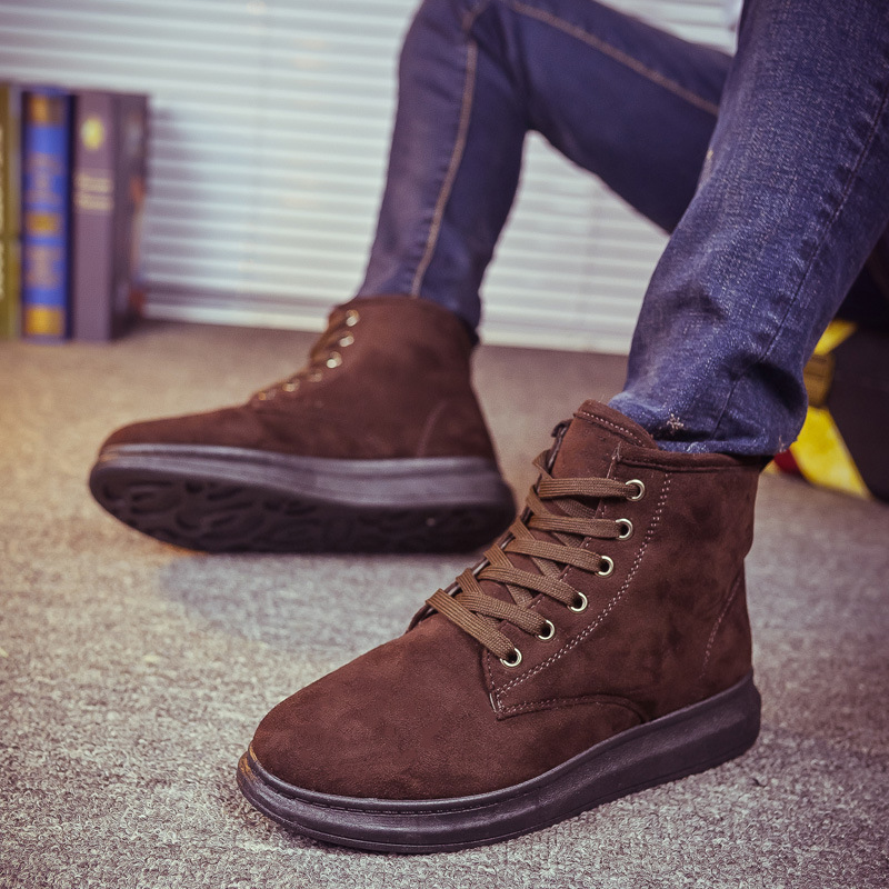 2015冬季新款韓版保暖男鞋雪靴子加絨潮流低筒靴休閒加厚棉鞋工廠,批發,進口,代購