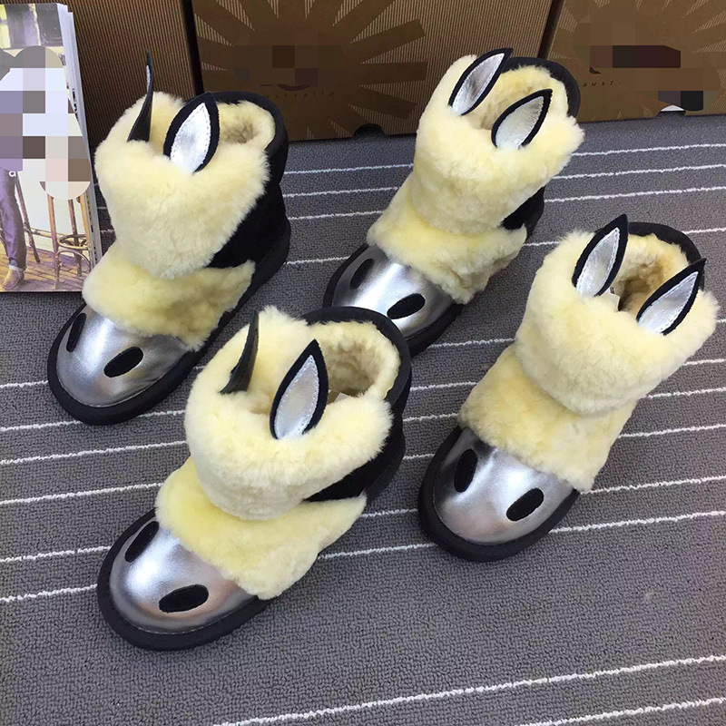 澳洲兒童雪靴男童女童鞋冬季寶寶羊皮毛一體靴子防水防滑工廠,批發,進口,代購