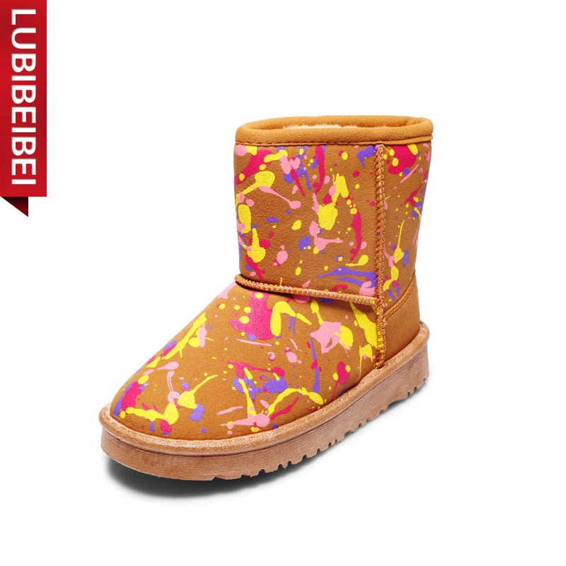 冬季2015新款兒童雪靴男童女童鞋加厚寶寶靴防滑防水加絨靴子潮工廠,批發,進口,代購