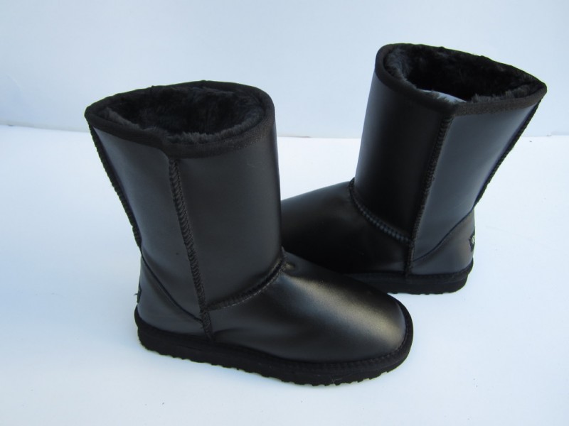 5825防水牛皮雪靴金屬黑色防滑保暖，秋冬熱銷款,廠傢直銷工廠,批發,進口,代購