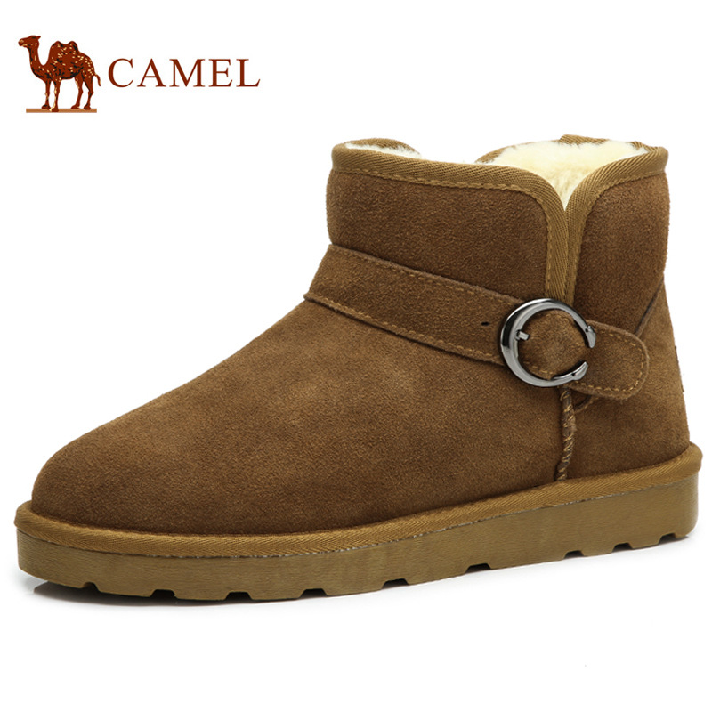 【情侶款】Camel 駱駝雪靴 日常休閒靴子 短筒鞋A432294019工廠,批發,進口,代購