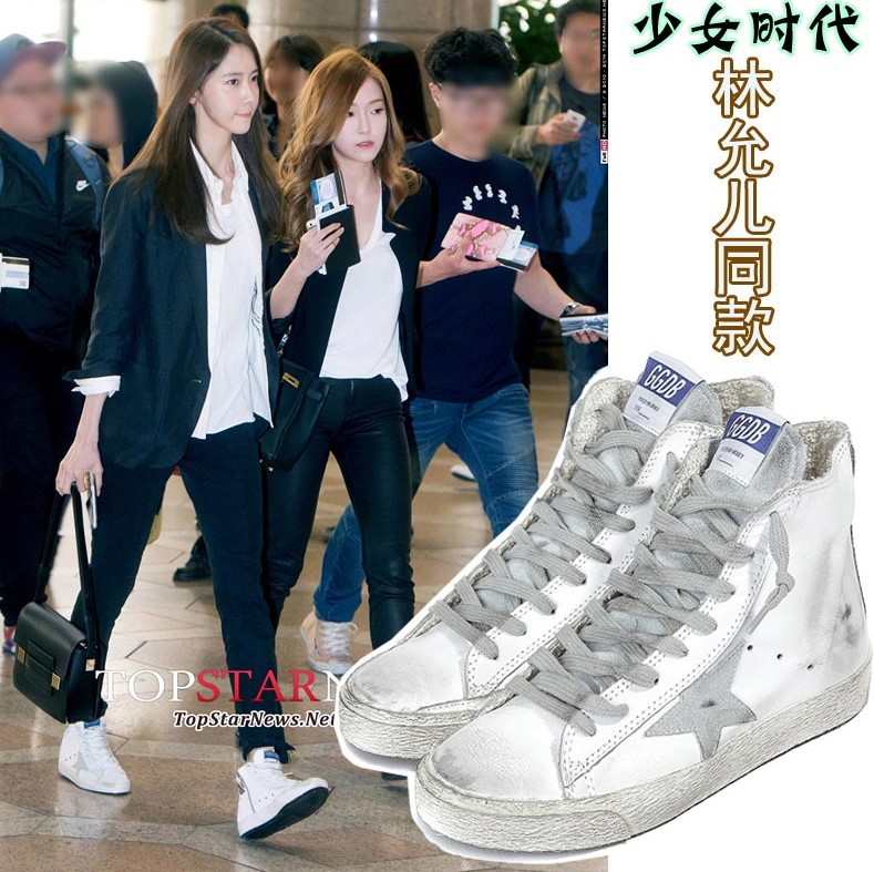 Golden Goose/GGDB少女時代林允兒同款鞋上新做舊男女高幫鞋工廠,批發,進口,代購