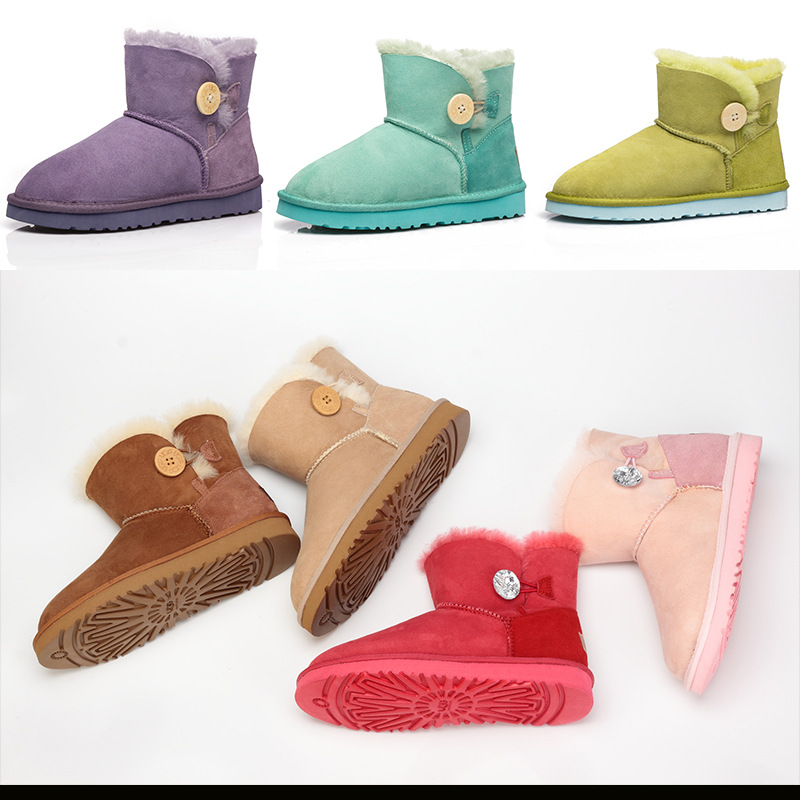 澳洲羊皮毛一體雪靴3352短筒靴時尚保暖女鞋廠傢直銷支持批代發批發・進口・工廠・代買・代購