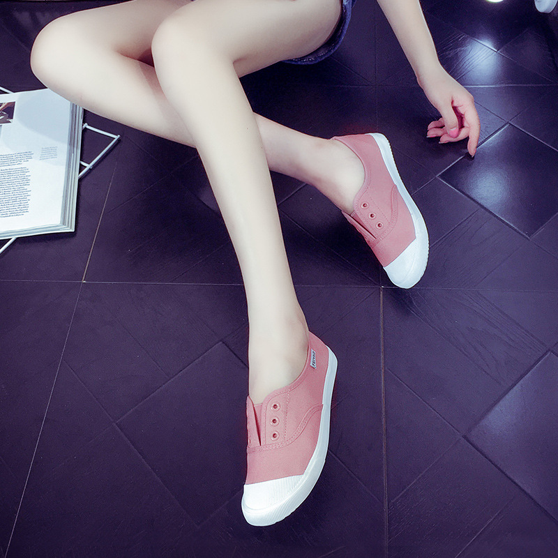 飛耀2016新款學生鞋韓版糖果色低幫一腳蹬男女情侶帆佈鞋529工廠,批發,進口,代購